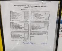 Enhanced inspections for storage conditions of chemical substances in the workplace