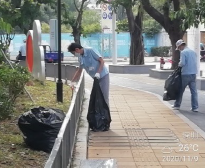 Clean-up around business site