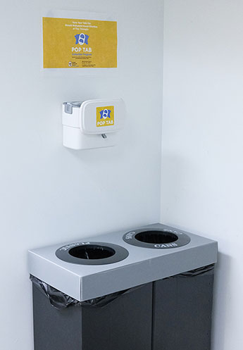 Collection and donation of pop-tabs