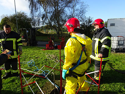 Practical emergency response training for handling chemical substances