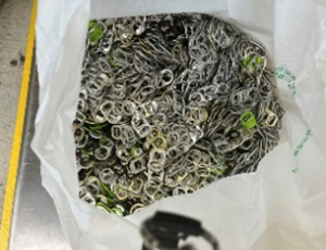 Collection and donation of pull-tabs and plastic bottle caps