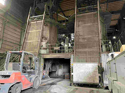 Industrial waste treatment process inspection