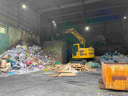 Industrial waste treatment process inspection