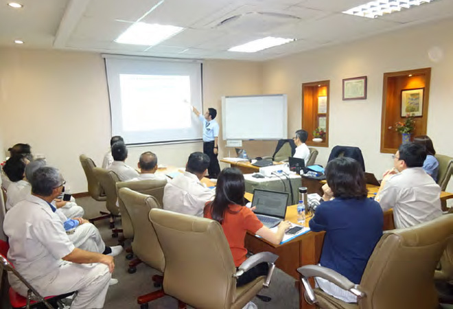 Photo of the emergency response training at Toshiba Tec Europe Imaging Systems S.A. 3