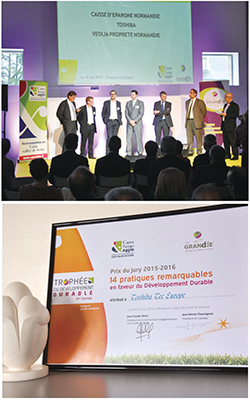 Sustainable environmental contribution award in recognition of various environmental activities