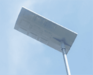 LED street light powered by solar power generation